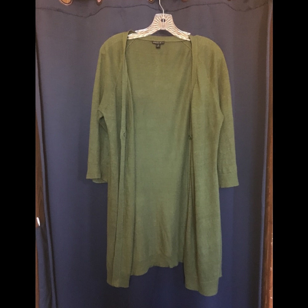 Lafayette 148 Linen Midi-Length Cardigan
